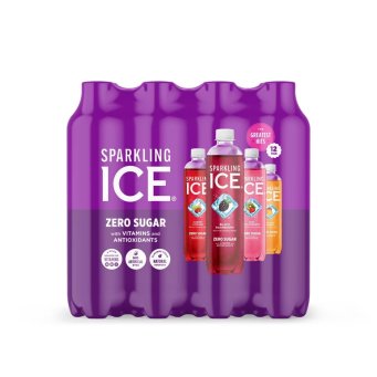 Sparkling ICE Variety Pack-Black Raspberry/Orange Mango/Kiwi Strawberry/Cherry Limeade - 12pk/17 fl oz Bottles