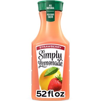 Simply Lemonade with Strawberry Juice - 52 fl oz