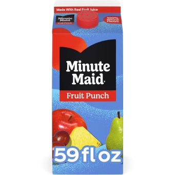 Minute Maid Fruit Punch Juice - 59 fl oz: Low Sodium, No Artificial Flavors, 5% Juice