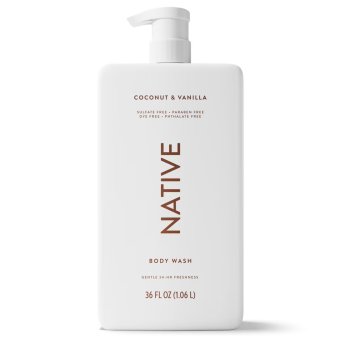 Native Sulfate Free Body Wash - Coconut & Vanilla - 36 fl oz
